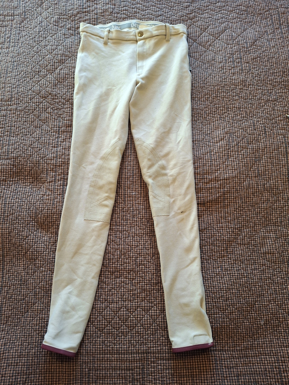 Kids Beige Riding Breeches - Comfortable Equestrian Tights